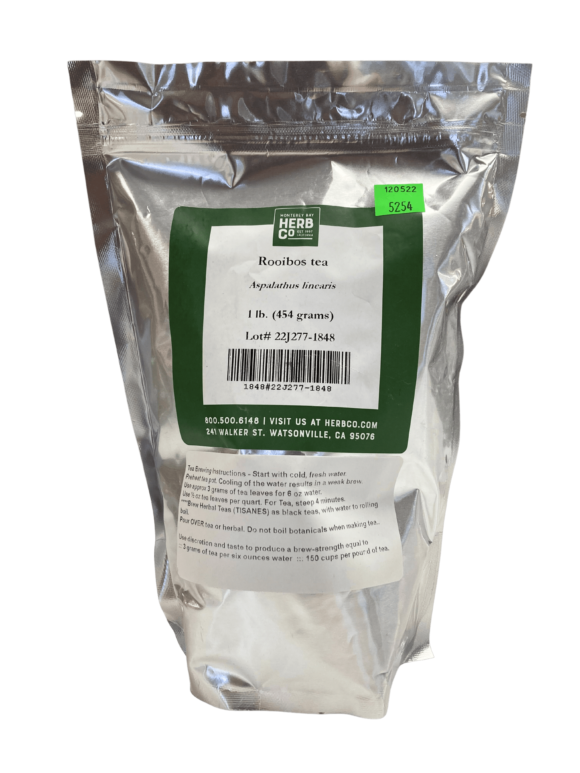 Premium Red Rooibos Herbal Tea - Naturally Caffeine-Free - Korvel