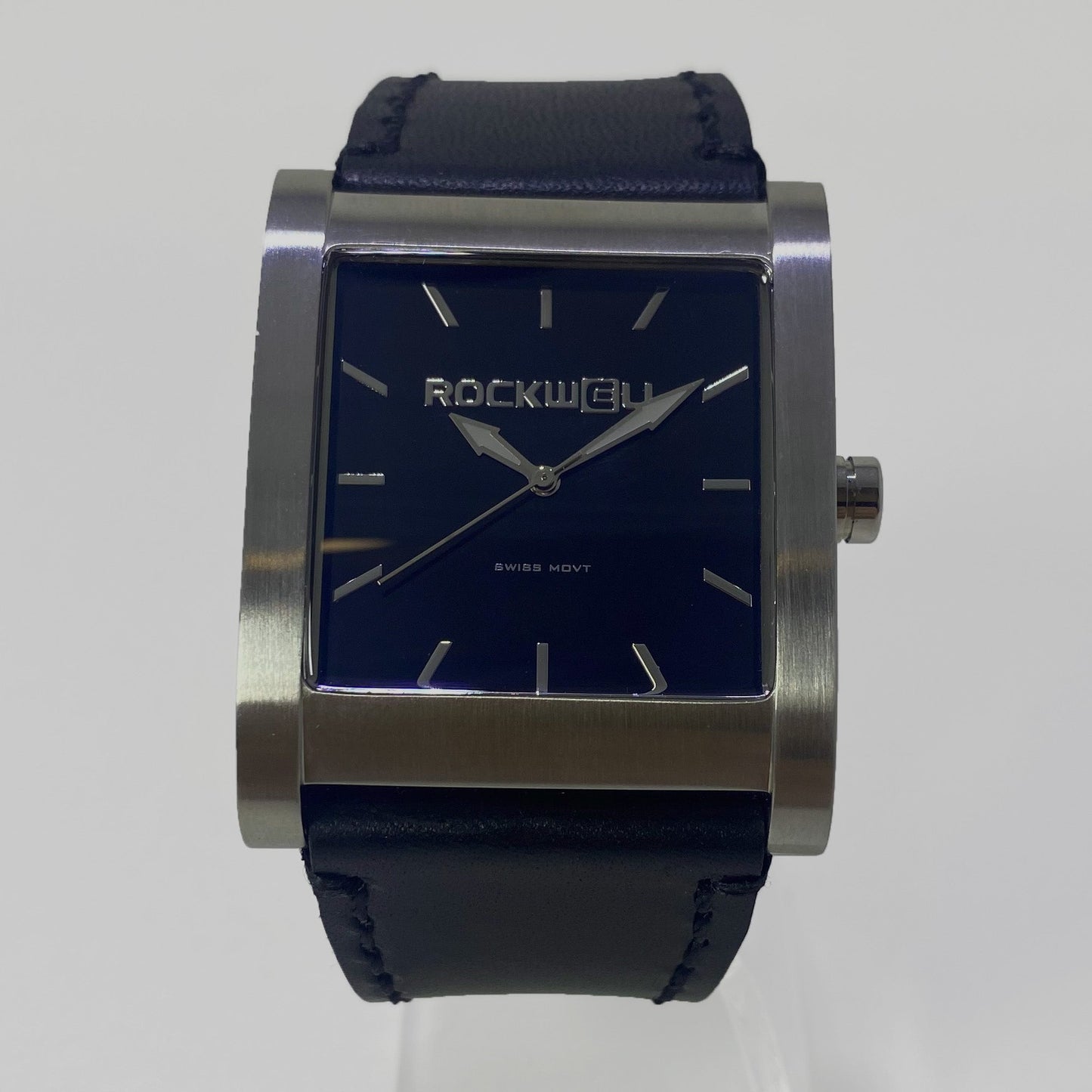 Montre Rook Argent/Noir - Élégance Intemporelle
