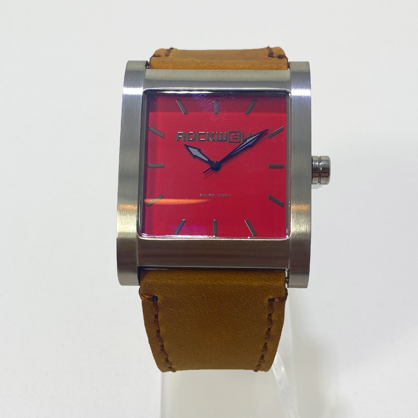 Montre Rook Argent et Rouge - Élégance Intemporelle