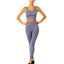 Mesh Seamless Legging with Ribbing Detail