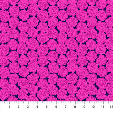 Tela de algodón Rosette Swanky Yesterday - 44"/45" por yarda
