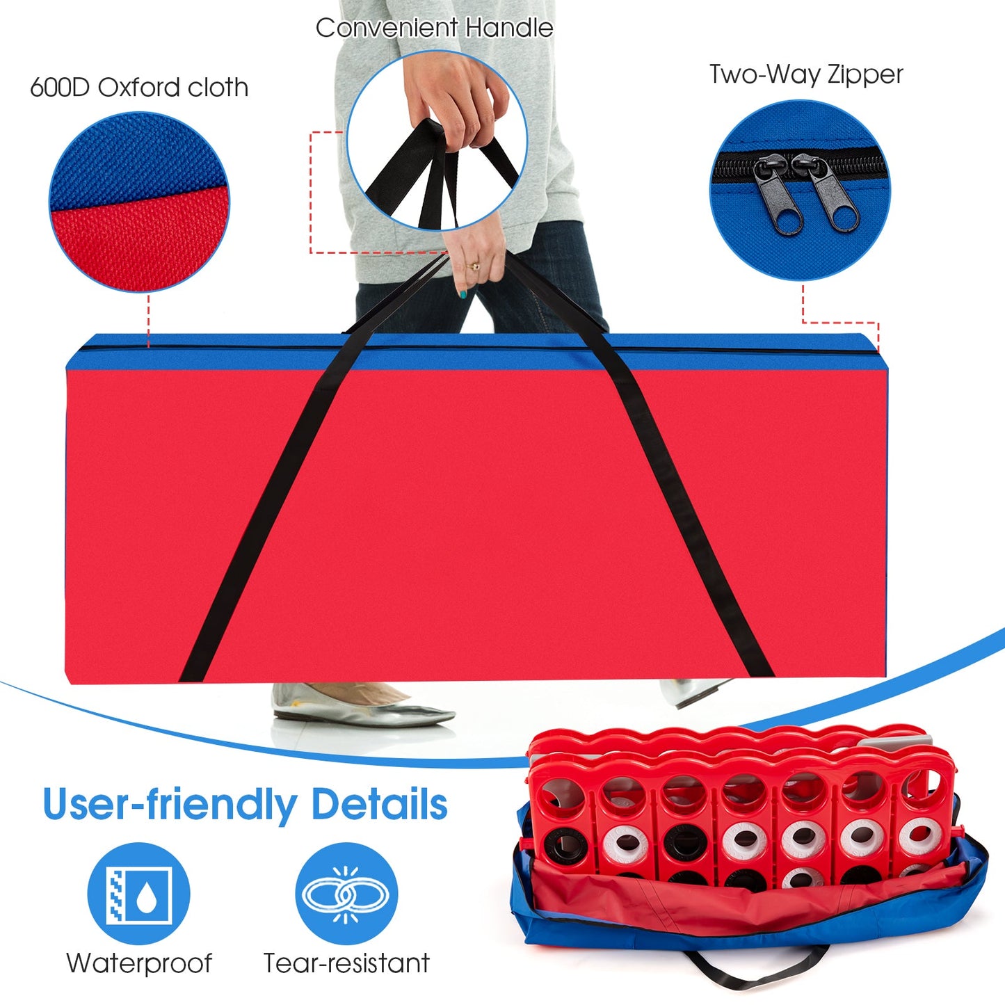 Sac de transport pour le jeu Jumbo 4 en ligne