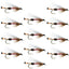 Classic Royal Coachman Bucktail Streamer Flies - 12 Pack, Size 4 - Korvel