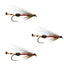 3-Pack Classic Royal Coachman Bucktail Streamer Flies - Size 4 - Korvel