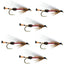Classic Royal Coachman Bucktail Streamer Flies - Pack of 6, Size 4 - Korvel