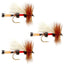 3-Pack Classic Royal Trude Dry Fly - Size 14 - Korvel