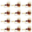 Barbless Royal Wulff Classic Hair Wing Dry Fly - 1 Dozen Flies Hook Size 16 - Korvel