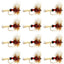 Classic Royal Wulff Trout Dry Fly Set - 12 Size 12 Premium Flies - Korvel