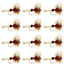 Classic Royal Wulff Trout Dry Flies - 12 Pack Size 10 - Korvel