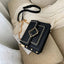 Bolso Cruzado de Cuero con Cadena Premium