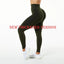 Leggings taille haute à fronces pour femmes