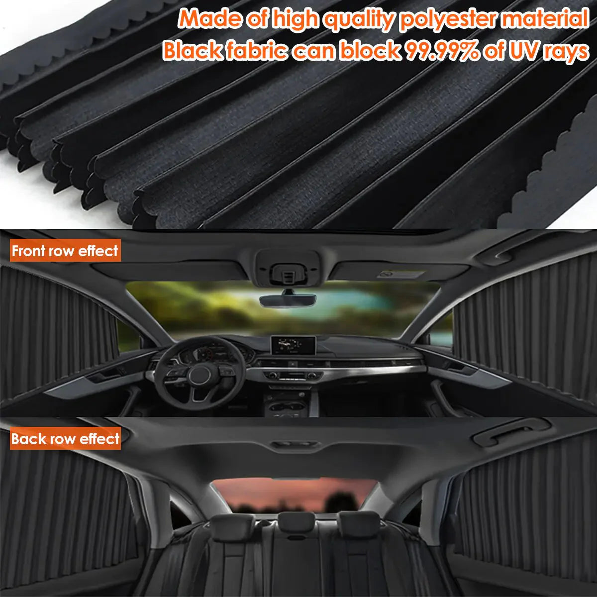 Magnetic Side Window Curtain for Enhanced Privacy