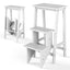 Gbruno Échelle Pliable 3 Niveaux - Banc 3 en 1