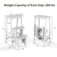 Gbruno Échelle Pliable 3 Niveaux - Banc 3 en 1