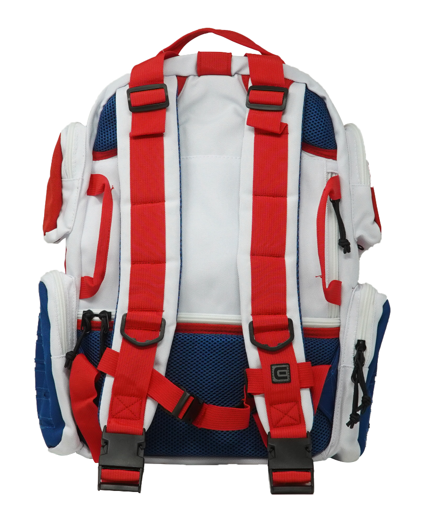 Ruck - Mochila Deluxe de 26 Litros en Rojo, Blanco y Azul