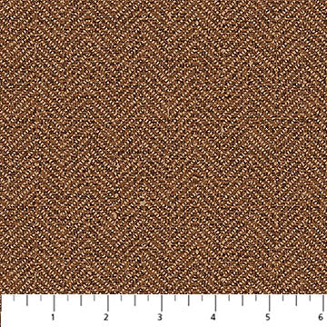 Rust Chevron Flannel Fabric by the Yard