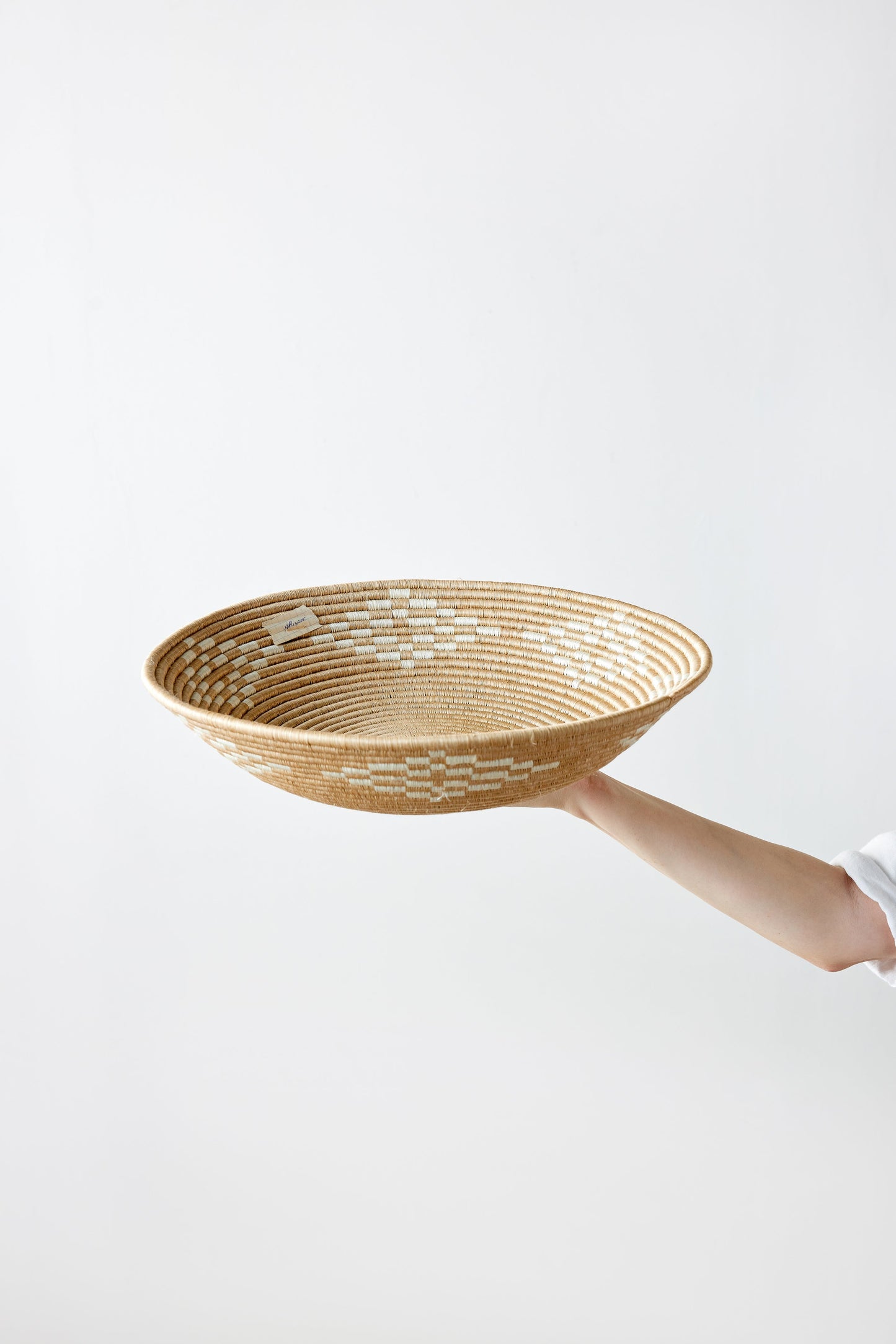 Cesta de Pared de Diamante Marfil de Rwanda Rubia