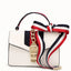 Elegant Small Square Crossbody Bag with Ribbon Detail
