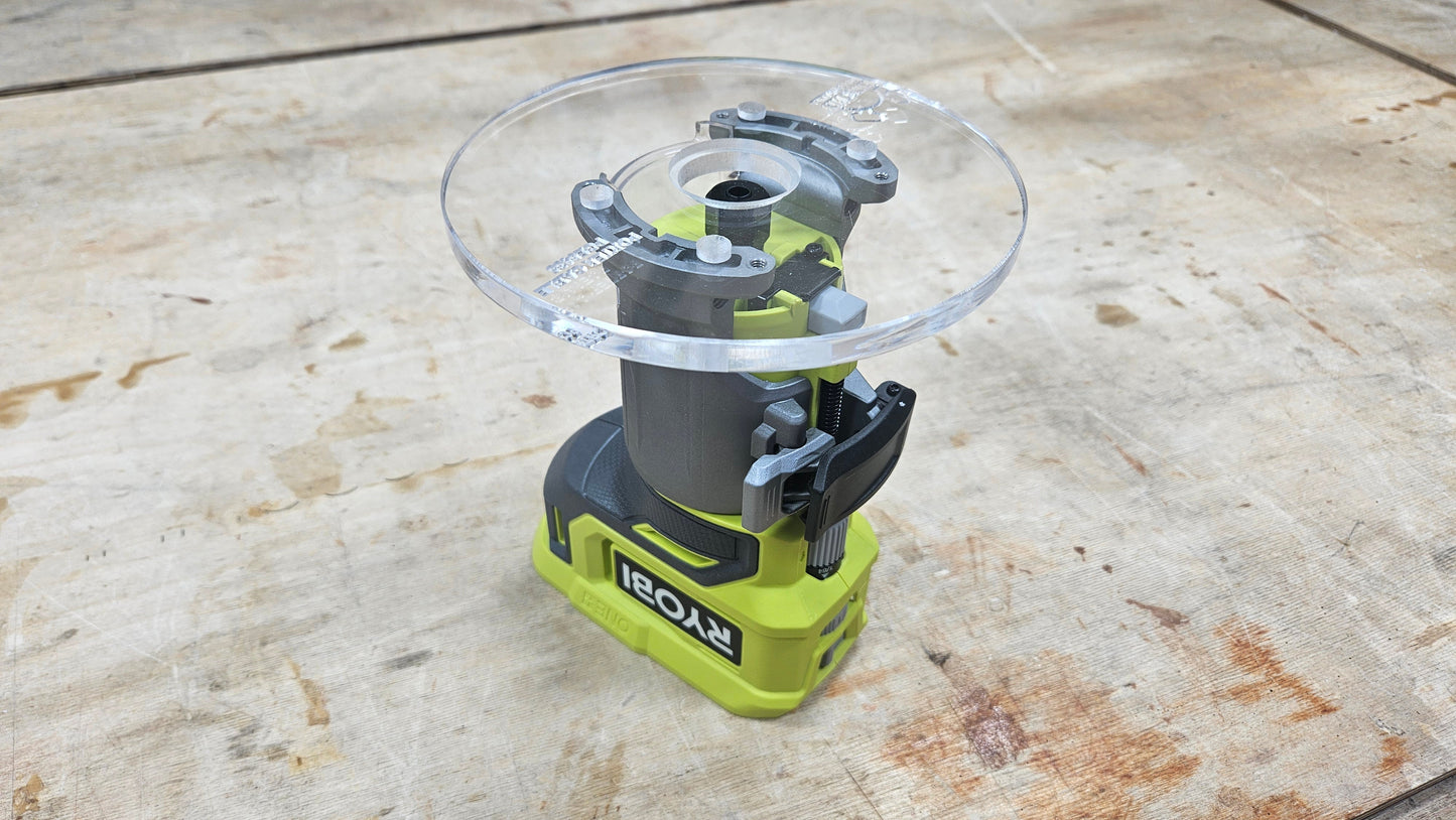 6" Round Trim Router Plate - Custom Fit for Your Router