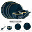 Elegant Blue Porcelain Dinner Plates
