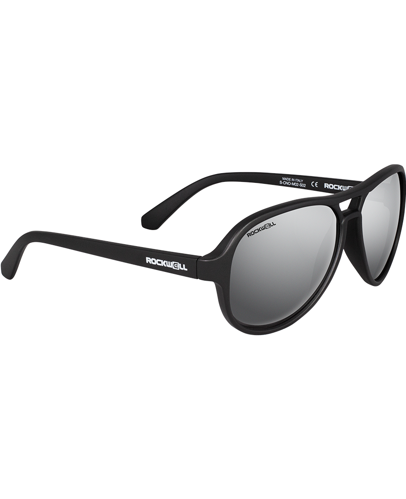 Casino Sunglasses - Matte Black & Flash Silver Style - Korvel