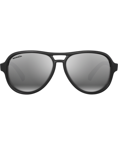 Casino Sunglasses - Matte Black & Flash Silver Style - Korvel