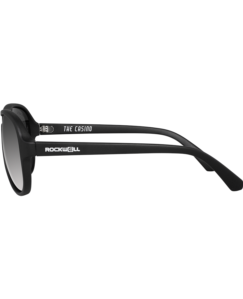 Casino Sunglasses - Matte Black & Flash Silver Style - Korvel
