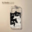 Cute Cat Transparent Phone Case for iPhone 11/12/13 Pro Max