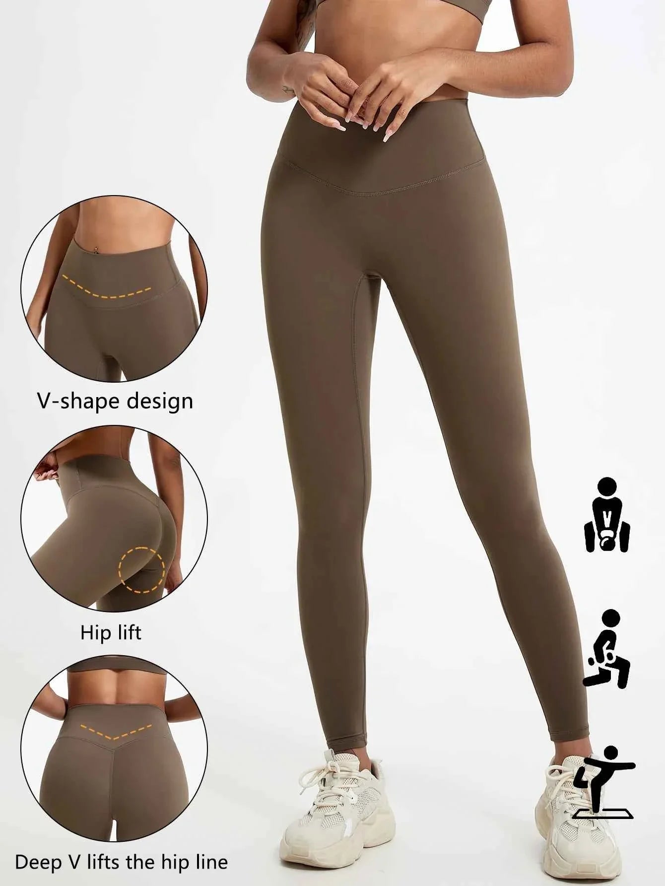 Leggings de Yoga de Cintura Alta Quick-Dry Hearuisavy