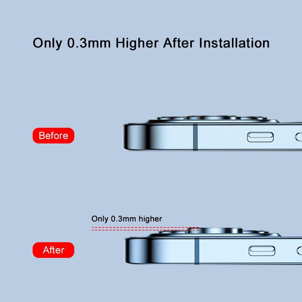 Protecteur d'objectif en verre 3D pour iPhone 13