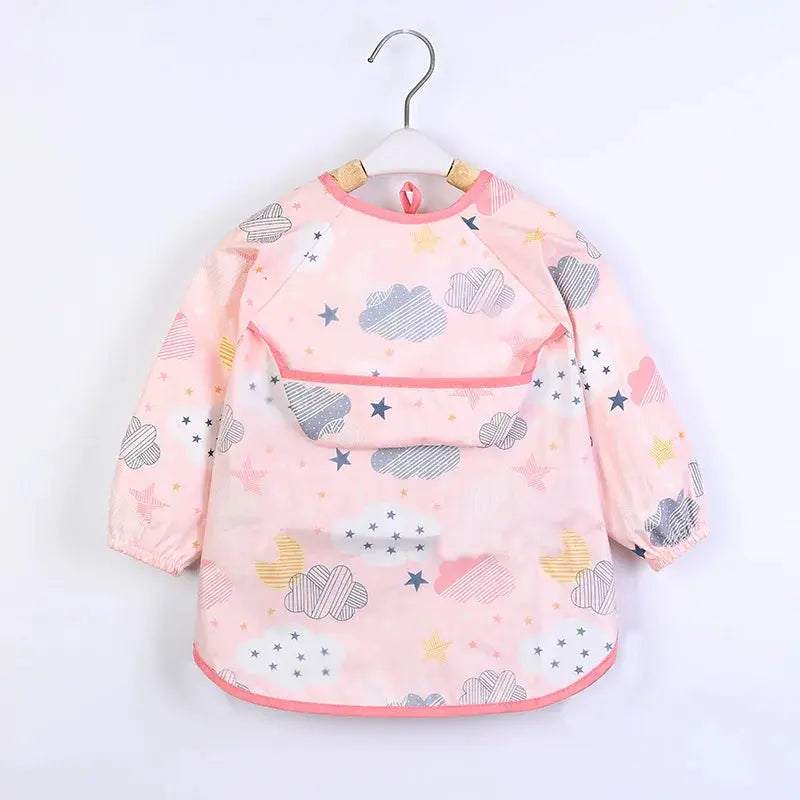 Bavoir imperméable à manches longues premium pour enfants