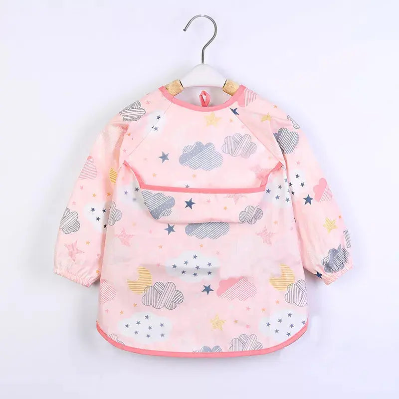 Bavoir imperméable à manches longues premium pour enfants