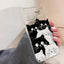 Cute Cat Transparent Phone Case for iPhone 11/12/13 Pro Max