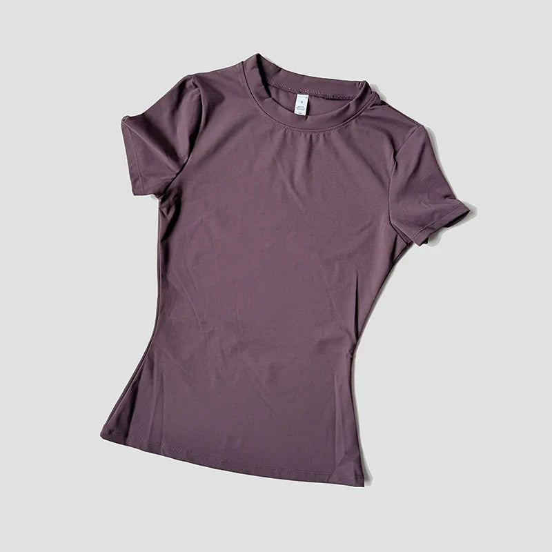 Camiseta de Yoga Sin Costuras FlexiFit para Mujeres Activas