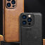 Coque de téléphone en cuir PU de luxe pour modèles d'iPhone