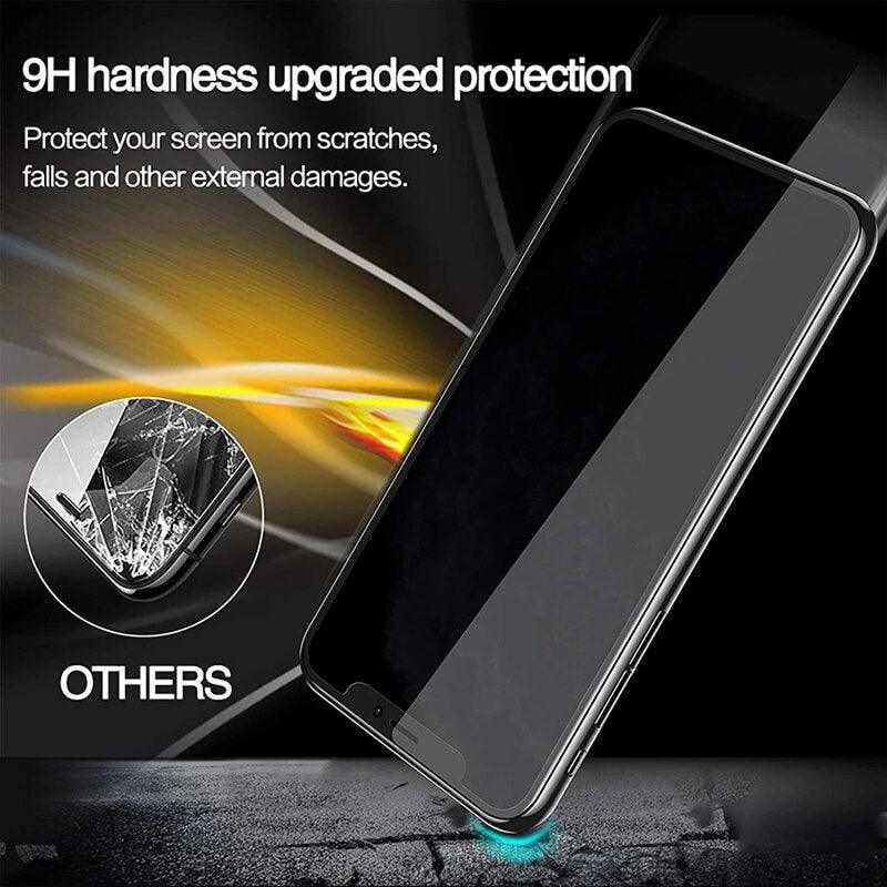 Premium Anti-Spy Tempered Glass Screen Protectors for iPhone