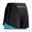 Shorts de course 2 en 1 pour hommes à séchage rapide