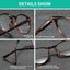 Gafas de lectura ligeras con patrón de leopardo BARCUR
