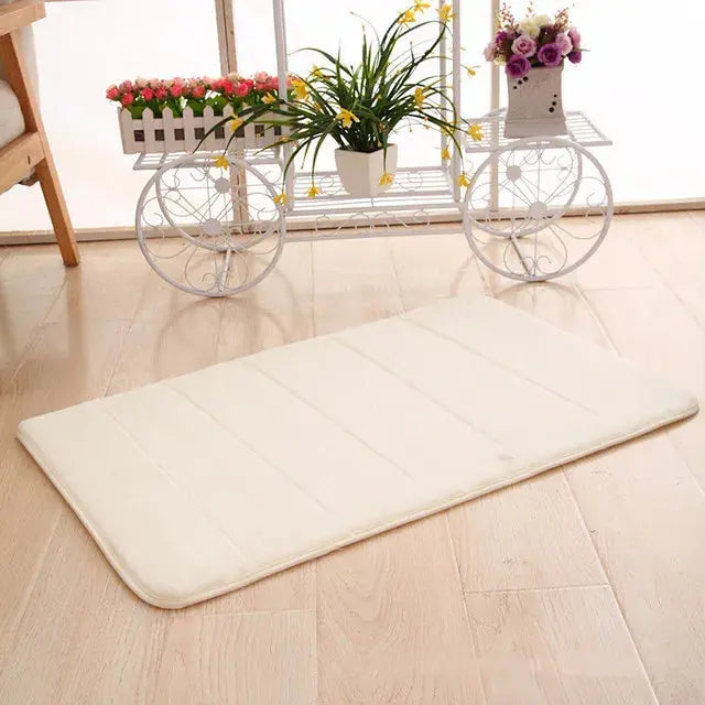Tapis de bain en mousse à mémoire super absorbante