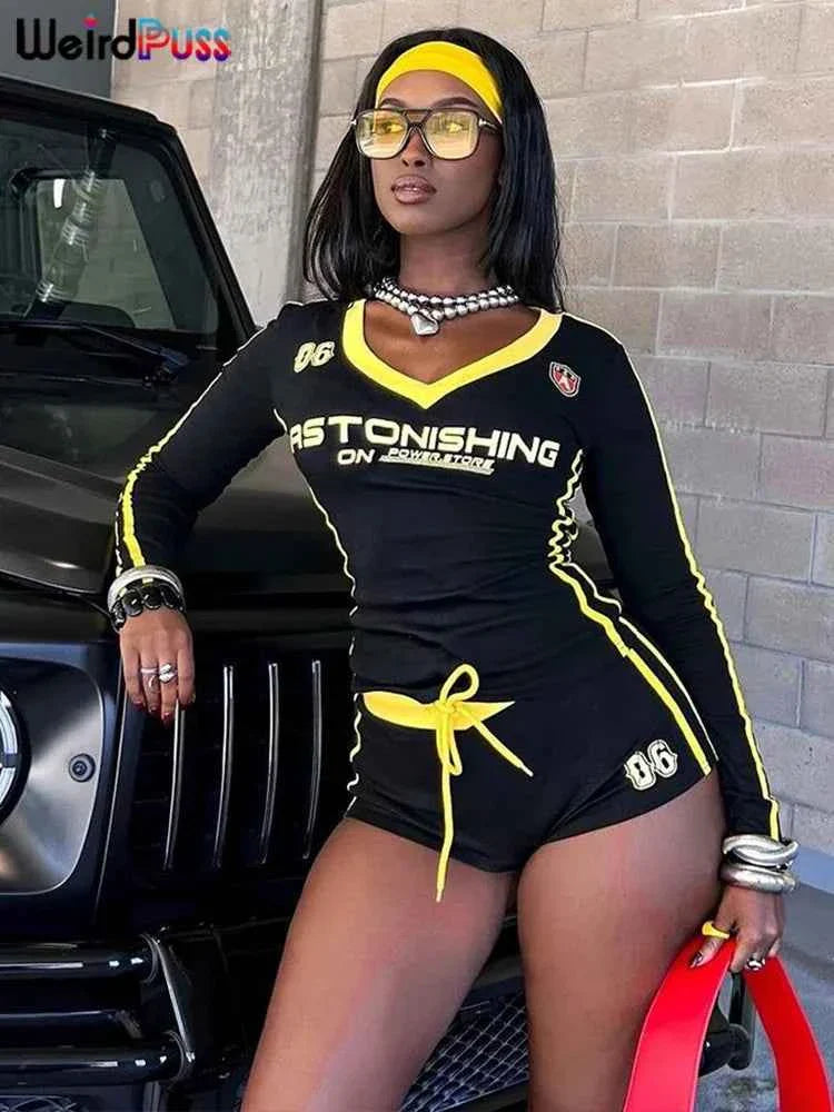 Ensemble de survêtement sportif pour femmes Weird Puss