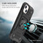 Coque de support avec anneau magnétique en métal pour iPhone 11-14 Pro Max