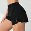 Pantalones Cortos de Yoga Falsos de Dos Piezas para Mujeres