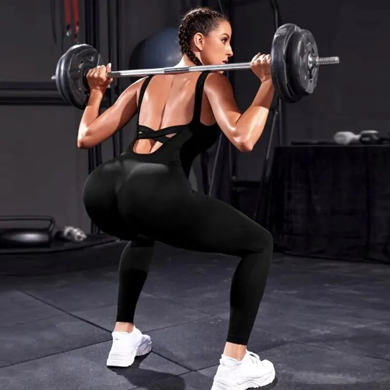 Mono de Yoga Bodycon Sin Espalda FlexiFit