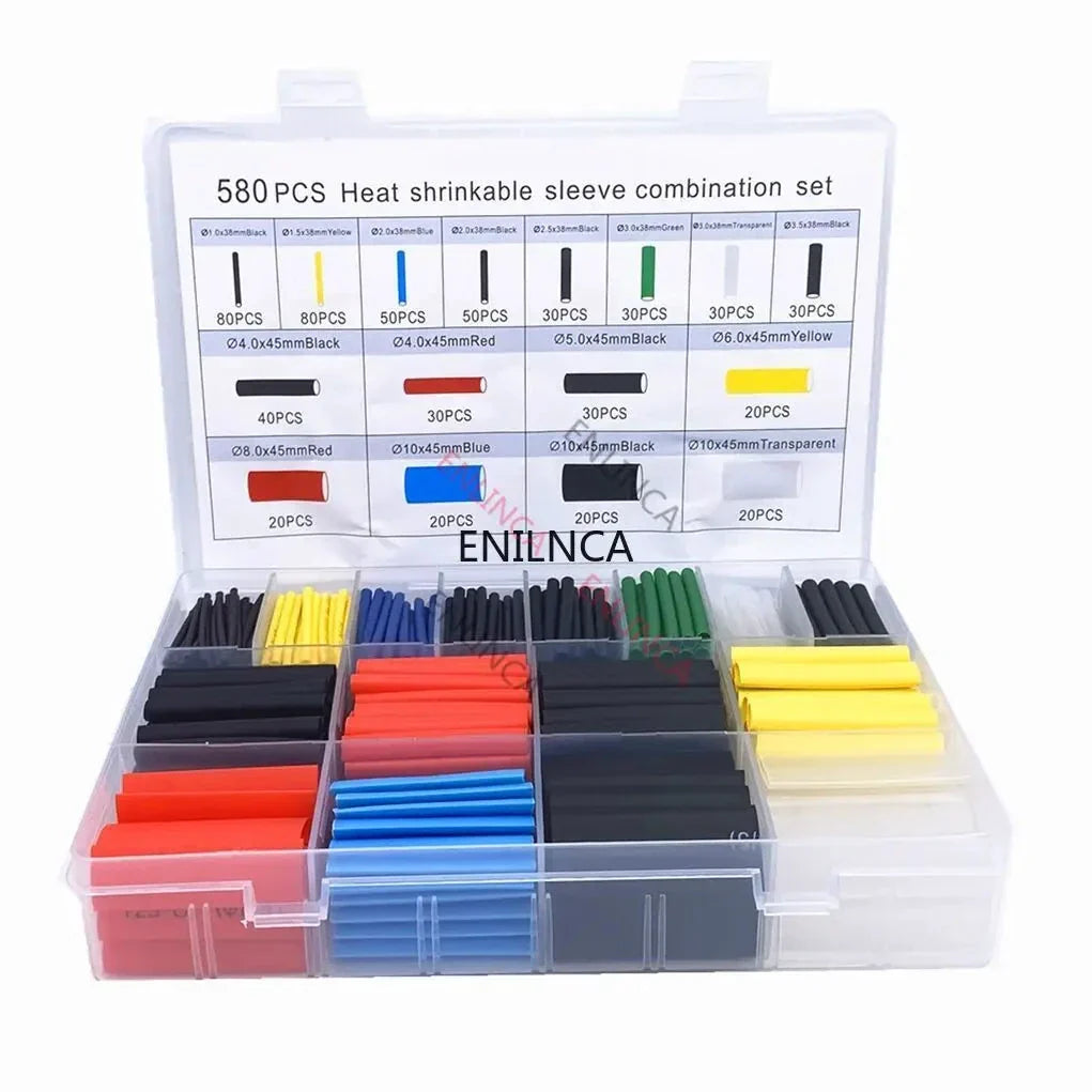 Kit de Tubes Thermorétractables - 127-750pcs Isolation Thermorésistante