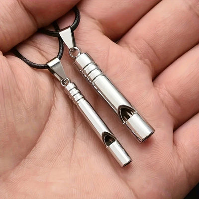 Alloy Whistle Necklace - Stylish and Functional