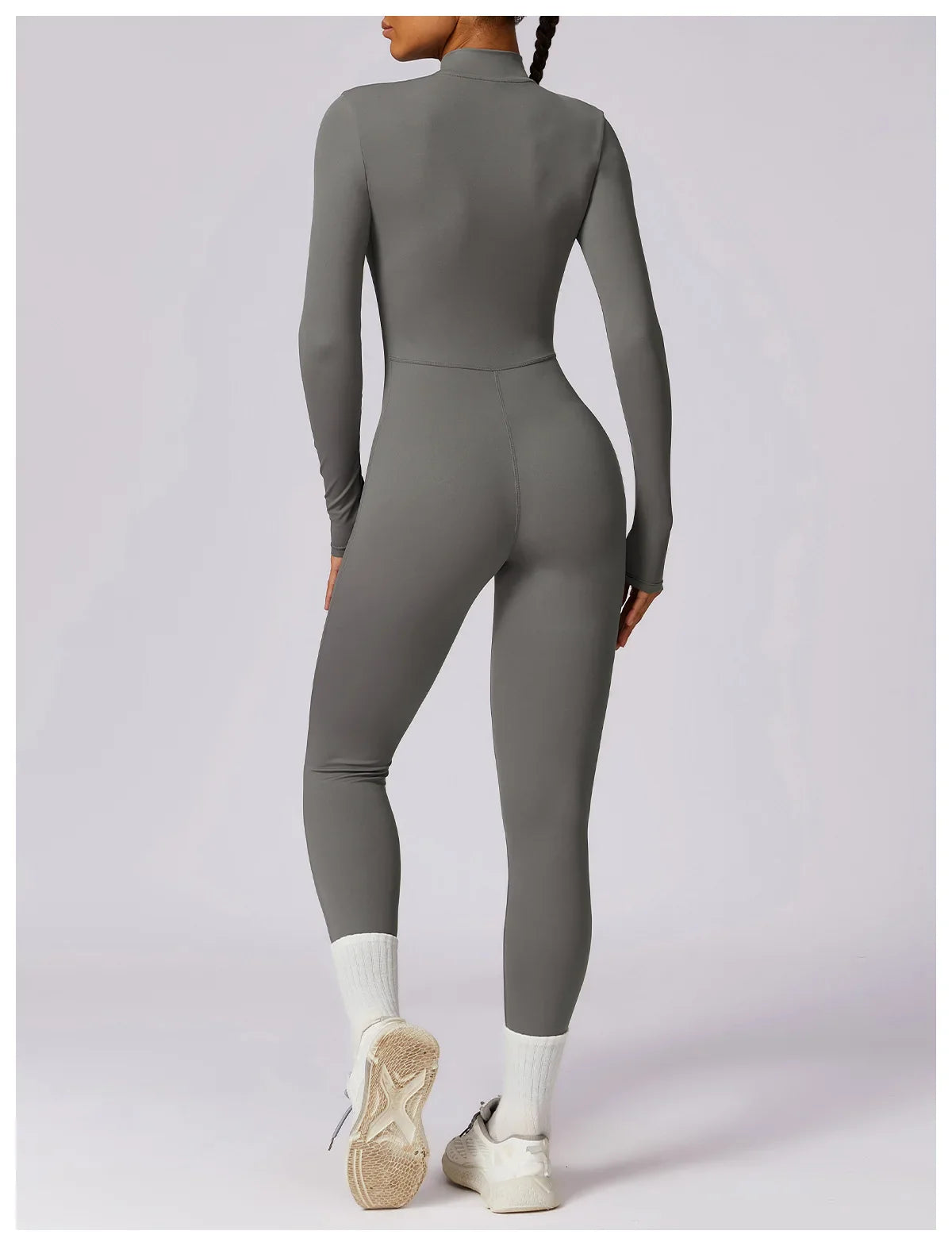 Premium Long Sleeved Yoga Jumpsuit with Zipper