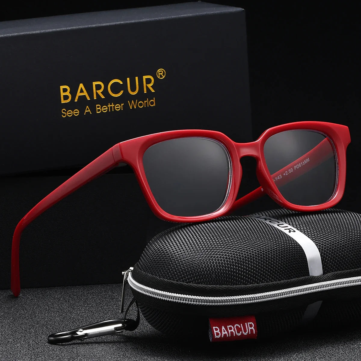 Lunettes de lecture carrées tendance BARCUR - Protection contre la lumière bleue