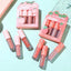 Conjunto de Mini Brillos Labiales Mate de Terciopelo - Colección de 4 Piezas