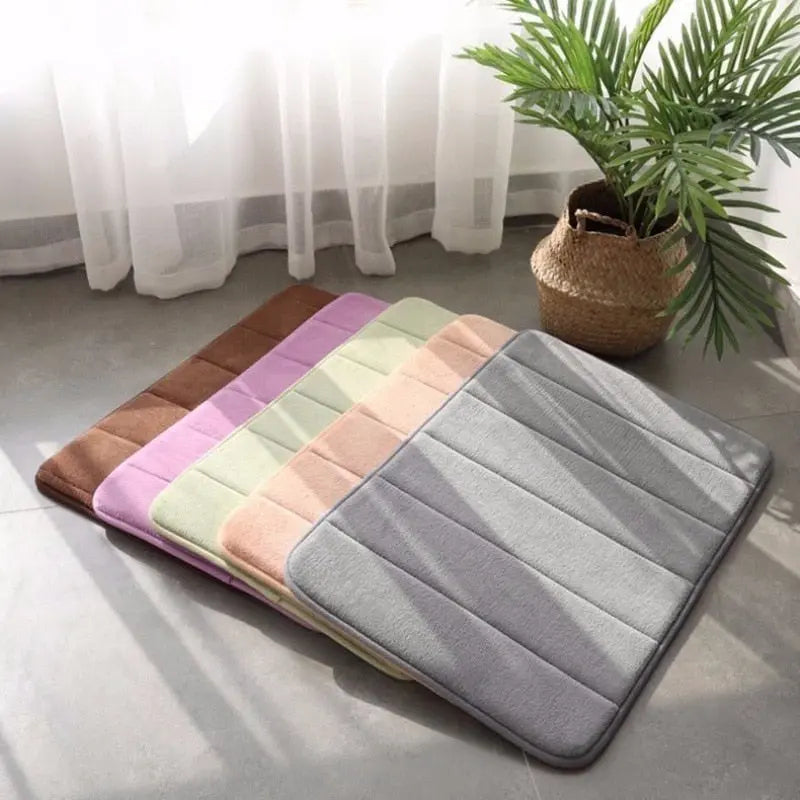 Tapis de bain en mousse à mémoire super absorbante