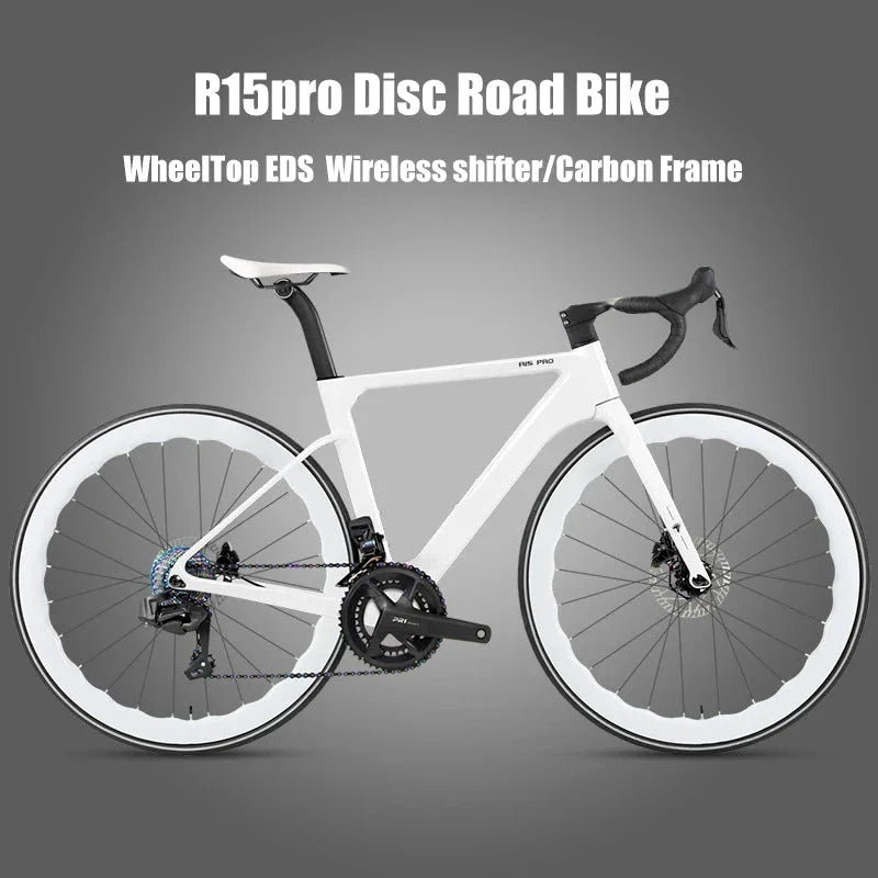 Bicyclette de route en carbone TWITTER R15pro - Vélo disc hydraulique pour hommes